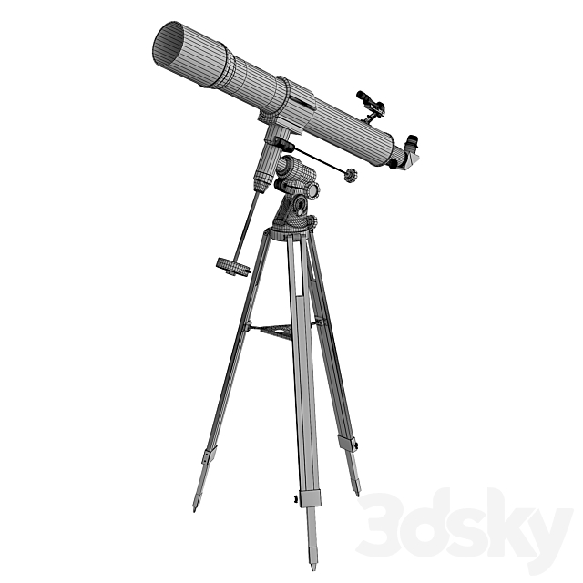 Telescope National GeographigB 3DS Max Model - thumbnail 2