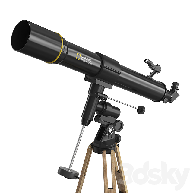 Telescope National GeographigB 3DS Max Model - thumbnail 4