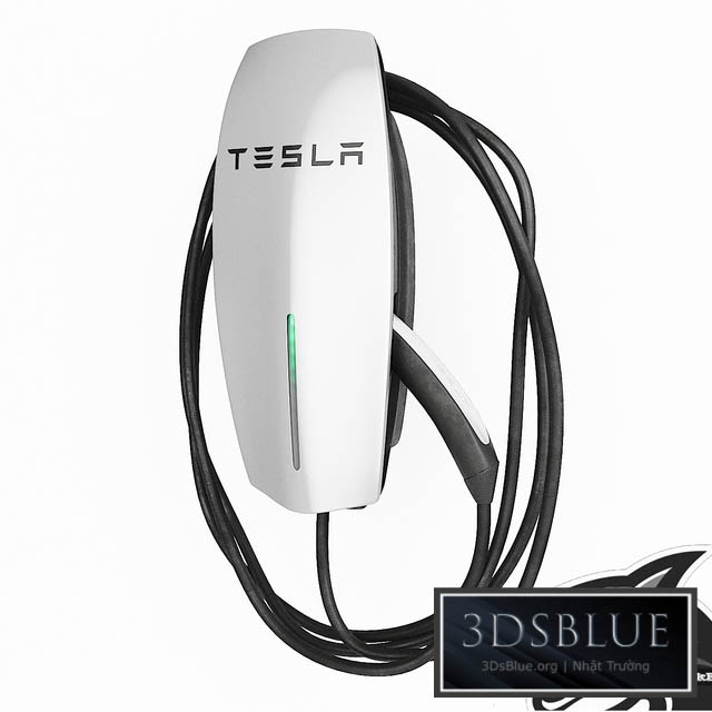 Tesla wall connector 3DS Max - thumbnail 3