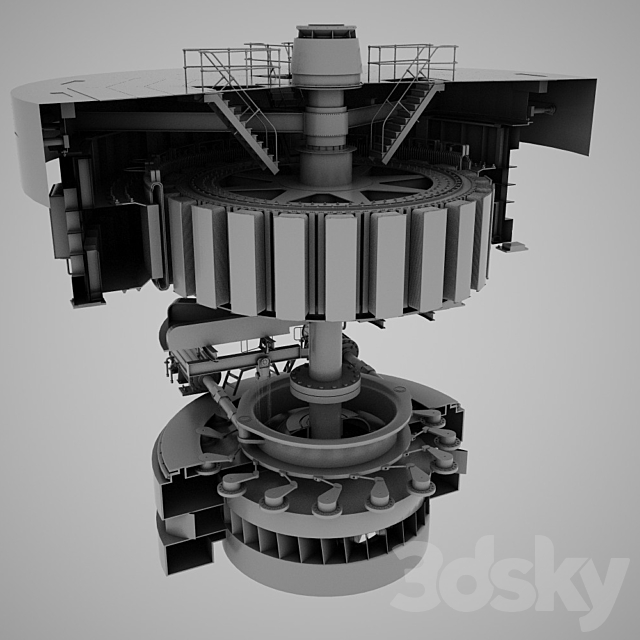 turbine 3ds Max - thumbnail 1