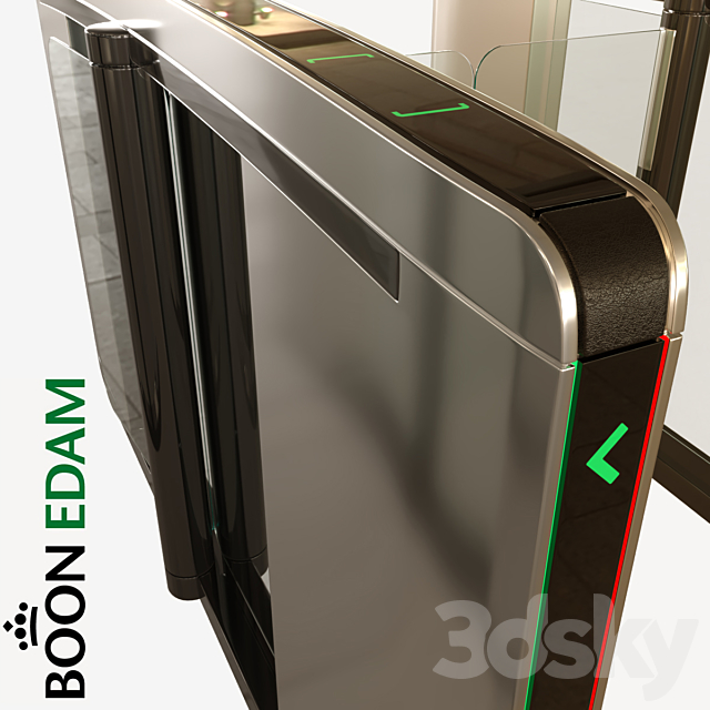 Turnstile BoonEdam “Speedlane Swing” 3ds Max - thumbnail 2