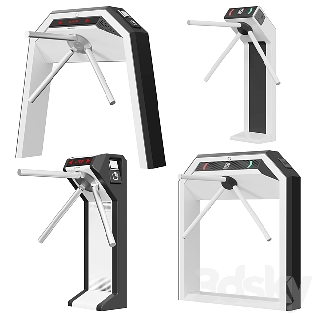 Turnstiles CARDDEX 3DSMax File - thumbnail 1