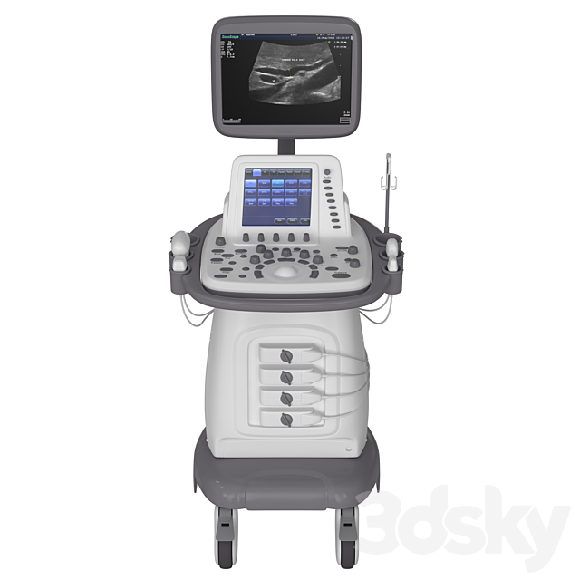 Ultrasound machine SonoScape S20Exp 3DS Max Model - thumbnail 2