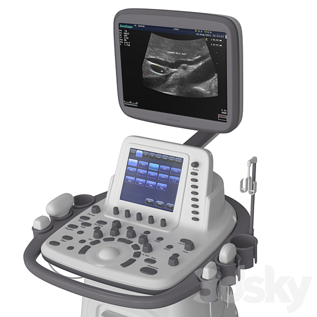 Ultrasound machine SonoScape S20Exp 3DS Max Model - thumbnail 4