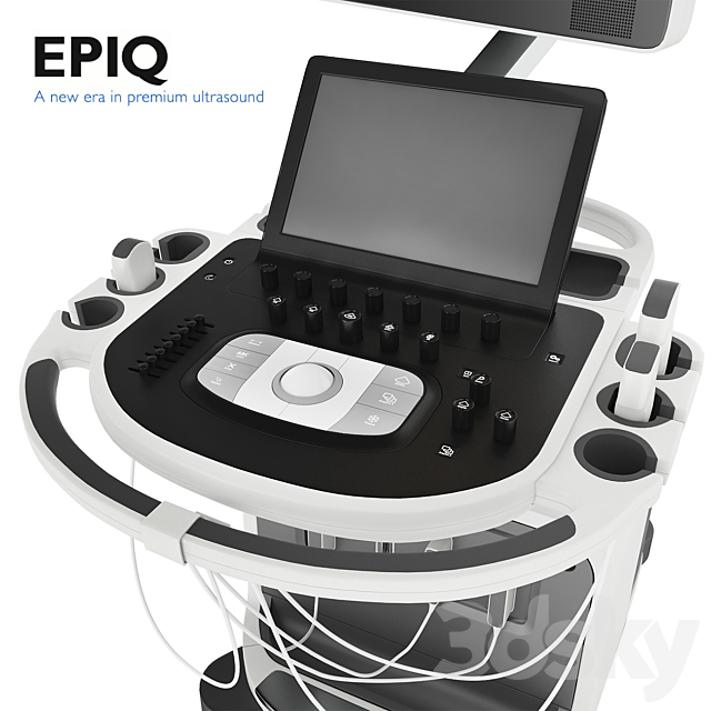 Ultrasound Philips EPIQ 7 3DS Max Model - thumbnail 2