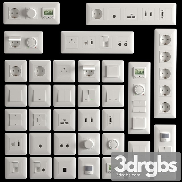 Unica new schneider electric socket set - thumbnail 1