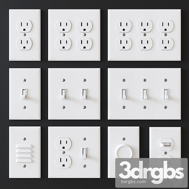 Us electrical outlets and switches - thumbnail 1