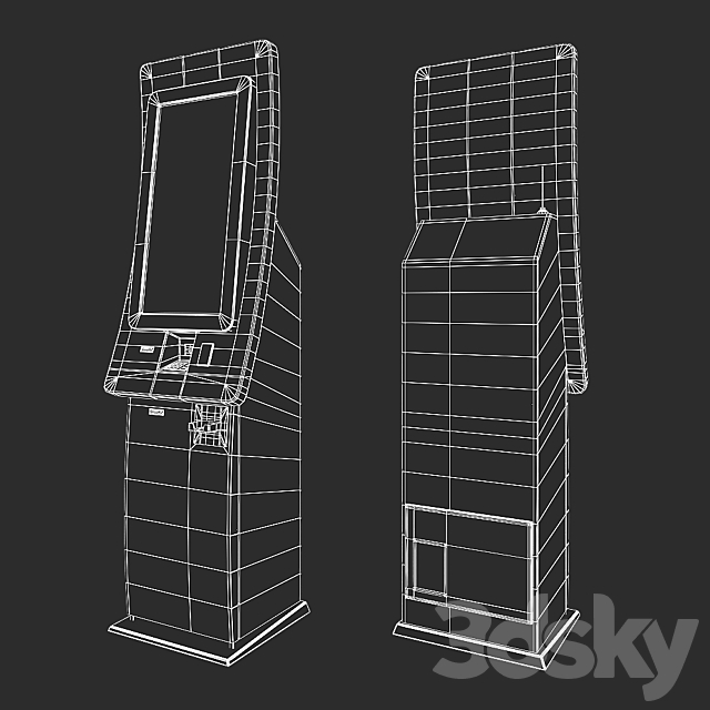 Vending machine for movie tickets 3DS Max Model - thumbnail 3