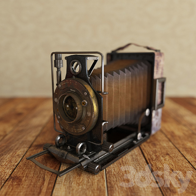 Vintage camera 3DS Max Model - thumbnail 1