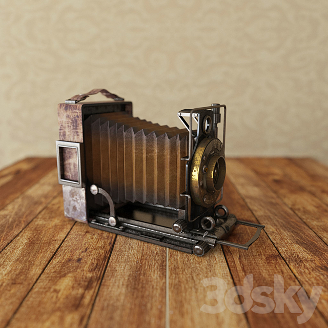 Vintage camera 3DS Max Model - thumbnail 3