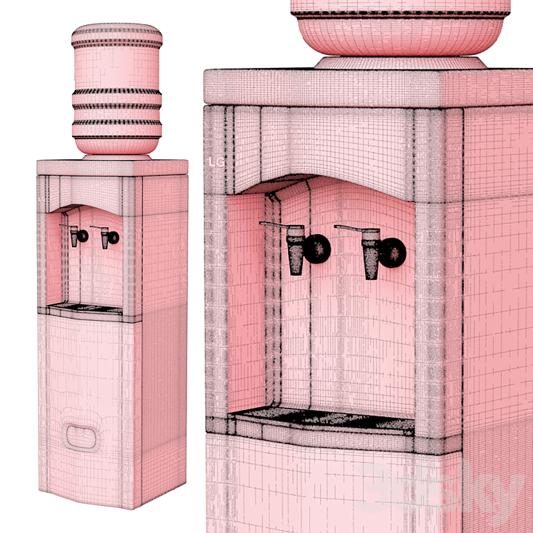 Water_cooler_LG20 3DS Max - thumbnail 2