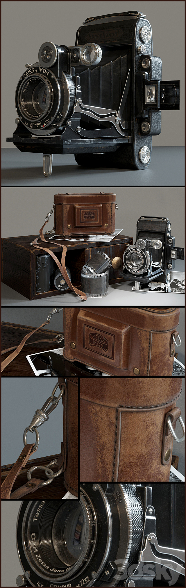 Zeiss Ikon Super Ikonta 530 3DSMax File - thumbnail 2