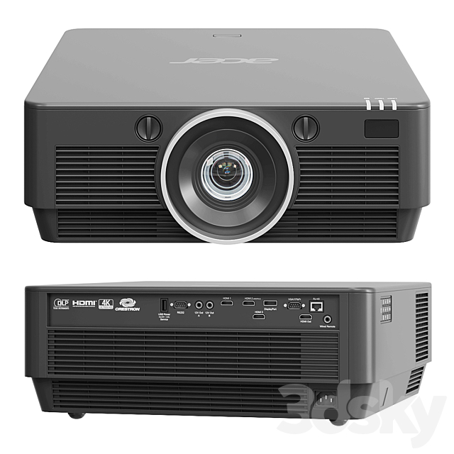 ACER P8800 Projector 3DS Max Model - thumbnail 2