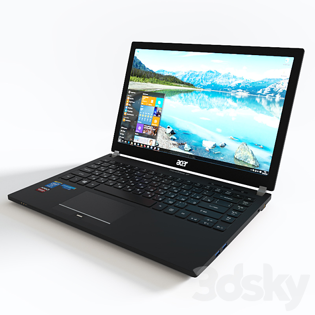 Acer Travelmate P645 notebook 3DSMax File - thumbnail 2