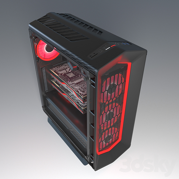 AeroCoolPC Black 3DS Max - thumbnail 2