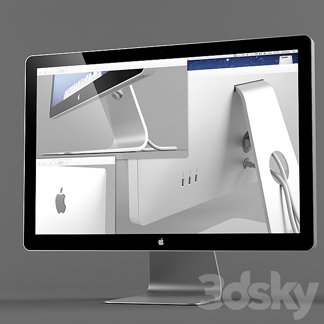 Apple Cinema Display 3DSMax File - thumbnail 1