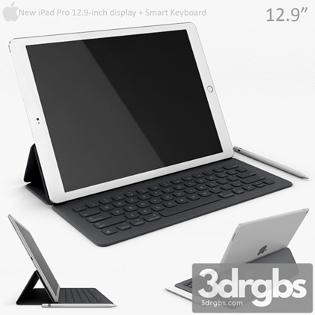 Apple ipad pro 12.9 inch with smart keyboard - thumbnail 1