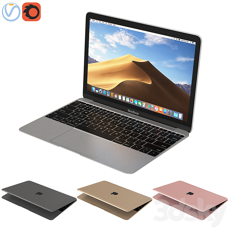 Apple MacBook 12-inch 3DS Max - thumbnail 1