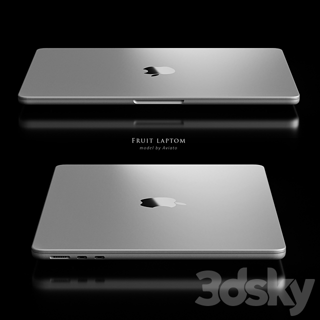 Apple MacBook Air 2022 3DS Max Model - thumbnail 5