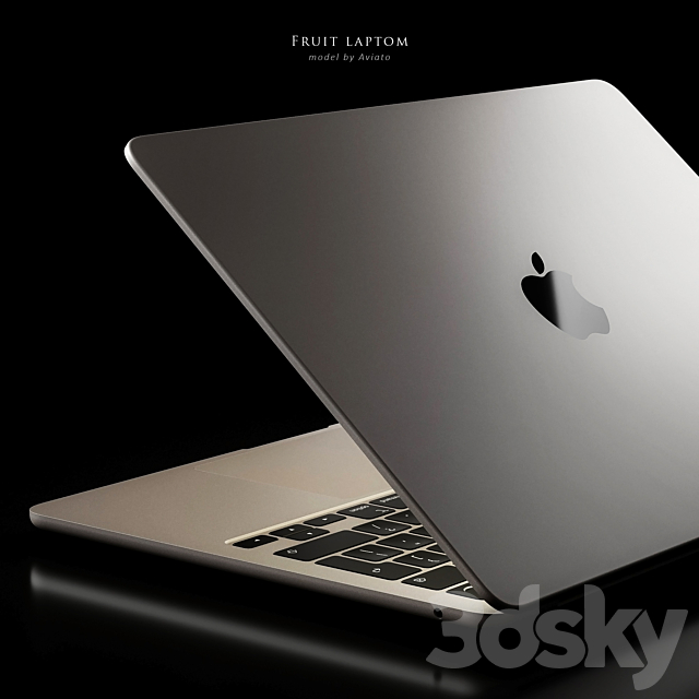 Apple MacBook Air 2022 3DS Max Model - thumbnail 6