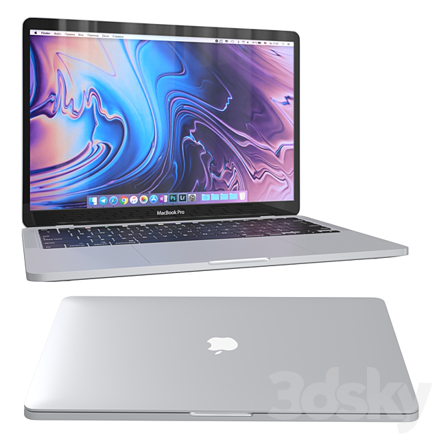 Apple MacBook Pro 13 3DSMax File - thumbnail 3