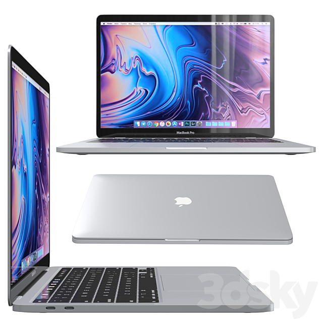 Apple MacBook Pro 13 3DSMax File - thumbnail 4