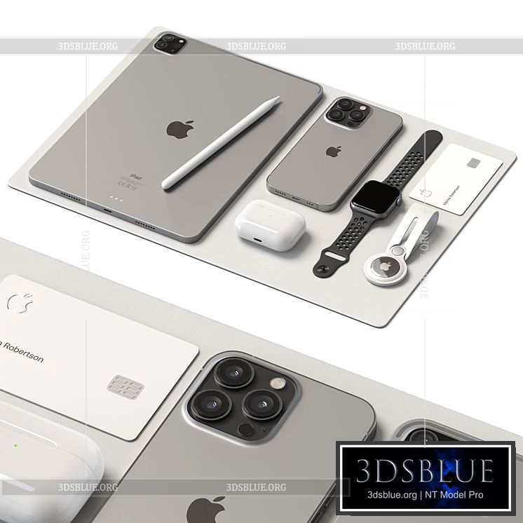 Apple Set 3DS Max - thumbnail 3