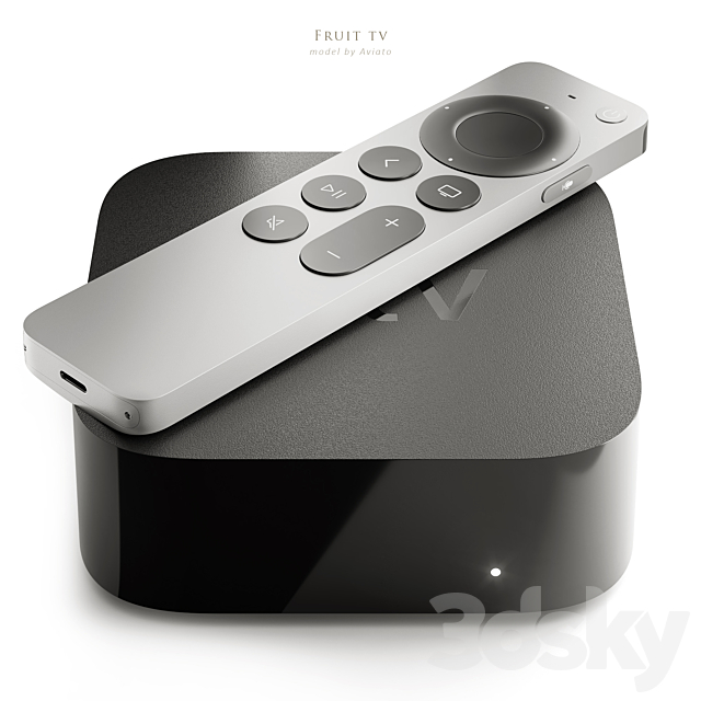 Apple TV collection 3DS Max Model - thumbnail 4