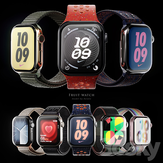 Apple Watch Series 9 3ds Max - thumbnail 1