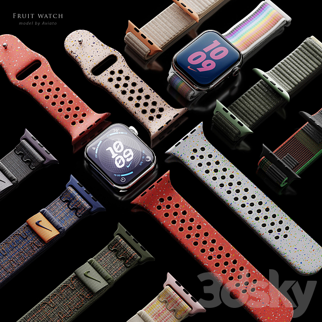 Apple Watch Series 9 3ds Max - thumbnail 3