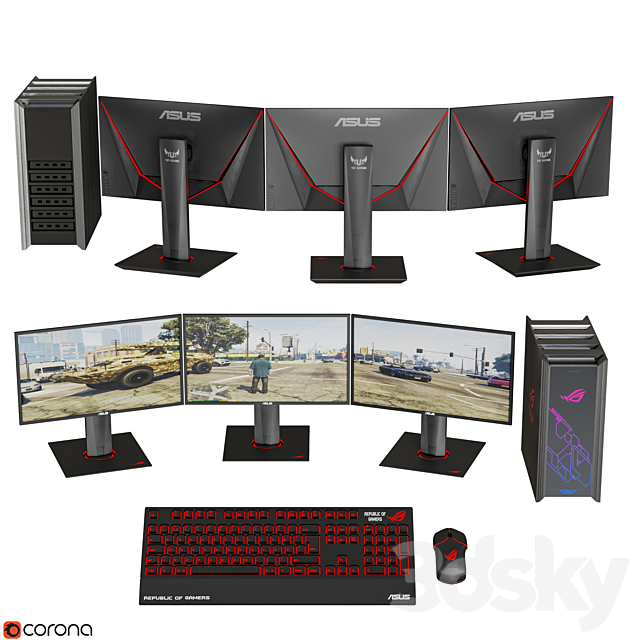 Asus Gaming Collection 2 3DSMax File - thumbnail 1