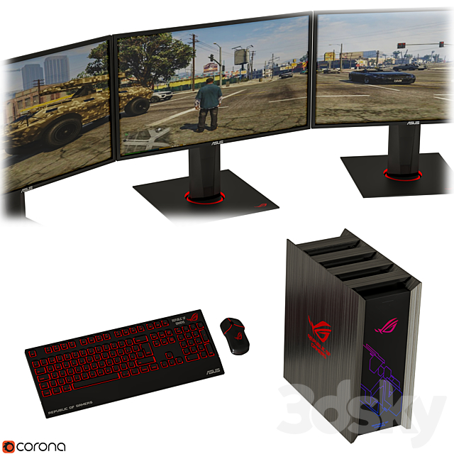 Asus Gaming Collection 2 3DSMax File - thumbnail 4