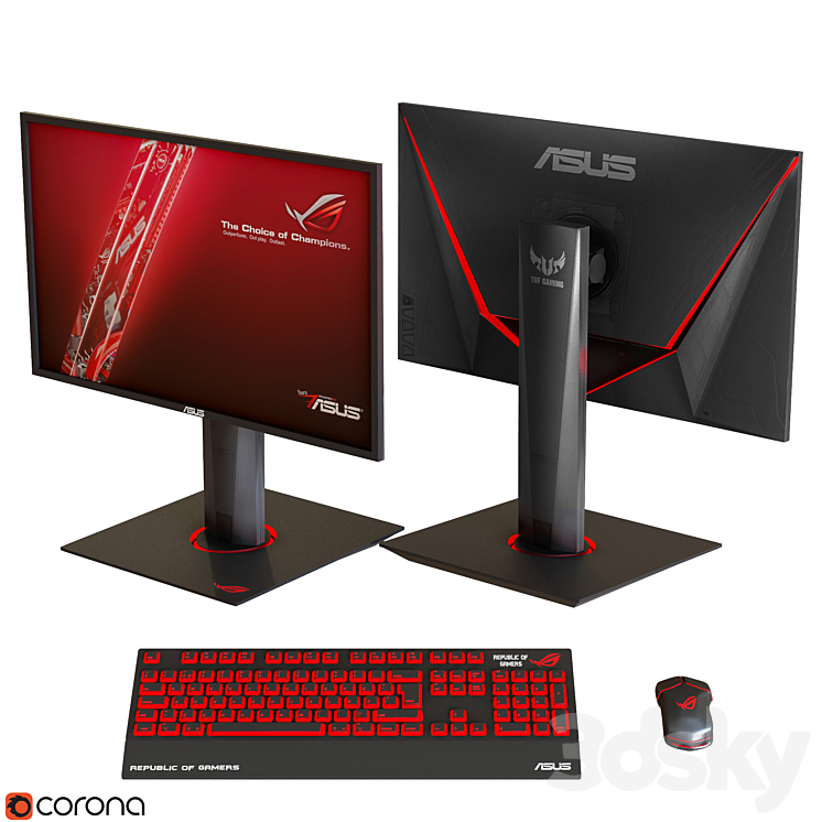 Asus_Gaming_Collection 3DS Max Model - thumbnail 3