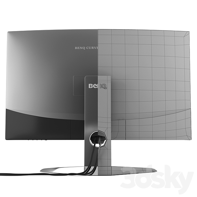 BenQ EX3203R 31.5 Monitor 3DSMax File - thumbnail 4