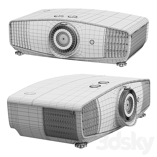 Benq W5700 Projector 3DS Max Model - thumbnail 5