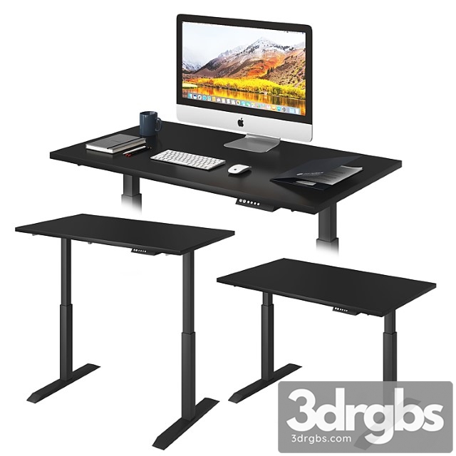 Black Lift Desk 3dsmax Download - thumbnail 1