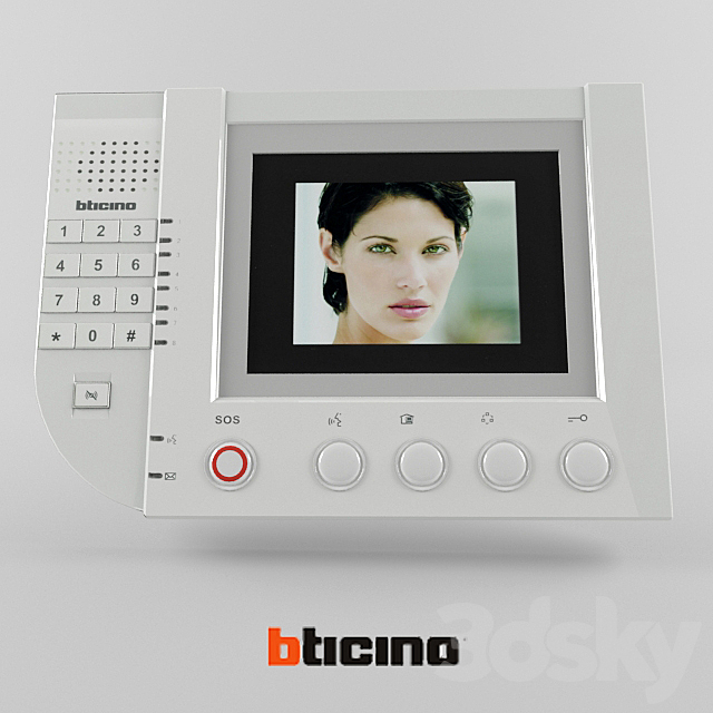 bticino video intercom 3DSMax File - thumbnail 1