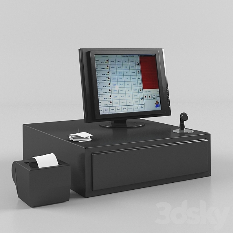 Cash Register 3DS Max - thumbnail 1