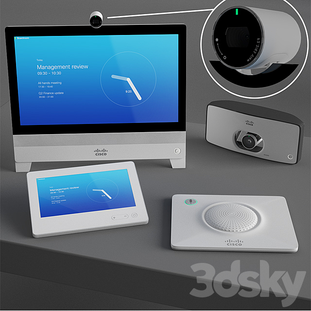 Cisco Videoconferencing System 3ds Max - thumbnail 2