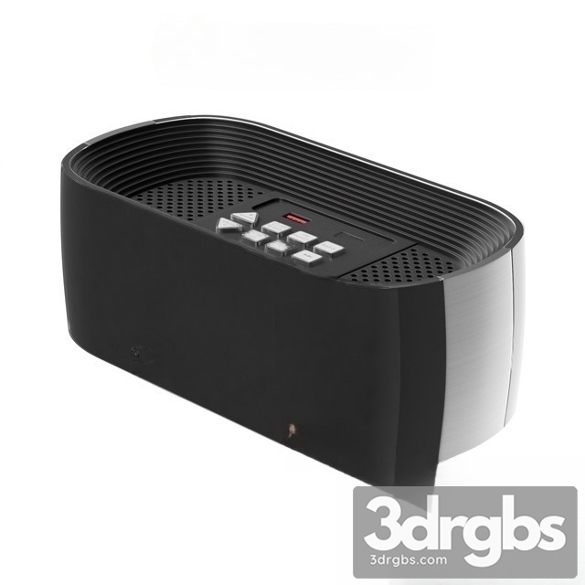 Clock Radio Nero Titanium Bluetooth Alarm 3dsmax Download - thumbnail 1