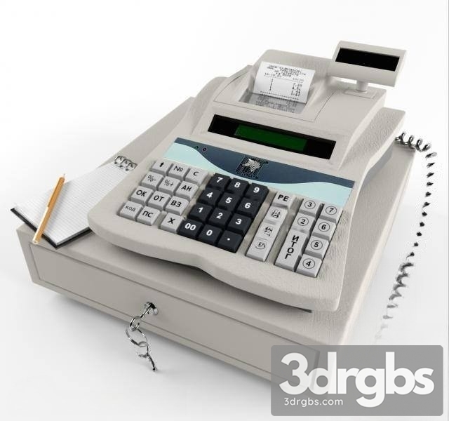 Computer Cashier Counter 3dsmax Download - thumbnail 1