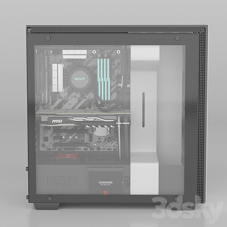 Computer NZXT H700i 3DS Max - thumbnail 1