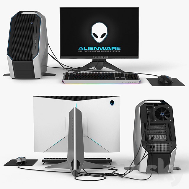 Dell Alienware 3DS Max Model - thumbnail 1