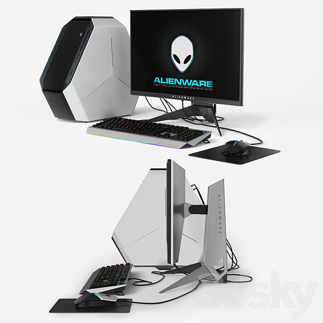 Dell Alienware 3DS Max Model - thumbnail 2