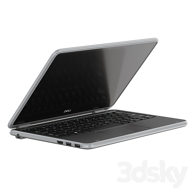 Dell Latitude 3190 Laptop 3DSMax File - thumbnail 3