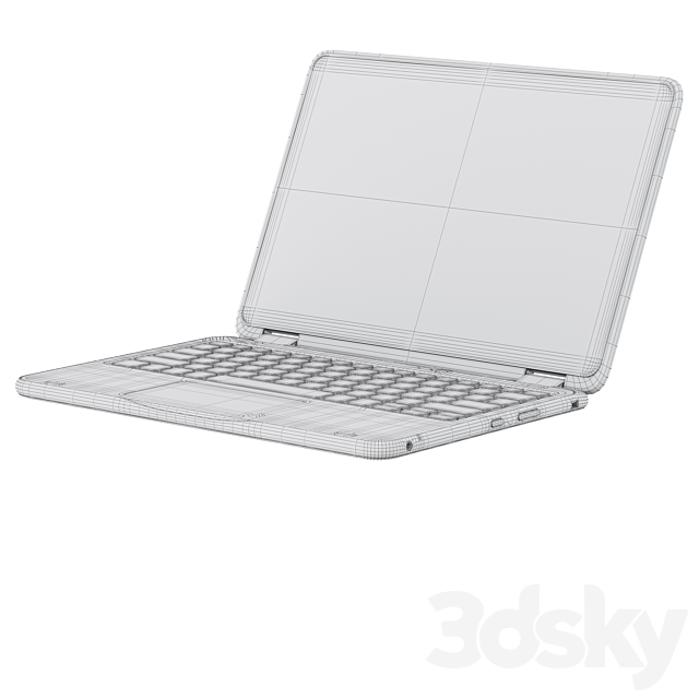 Dell Latitude 3190 Laptop 3DSMax File - thumbnail 5