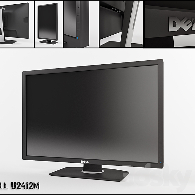 Dell U2412M 3DSMax File - thumbnail 1