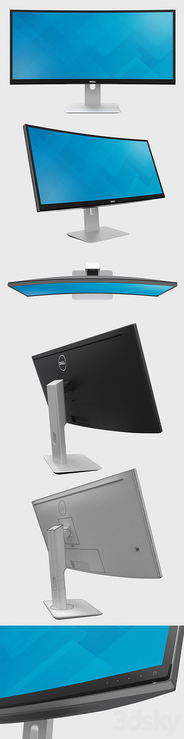 Dell U3415W 3DSMax File - thumbnail 2