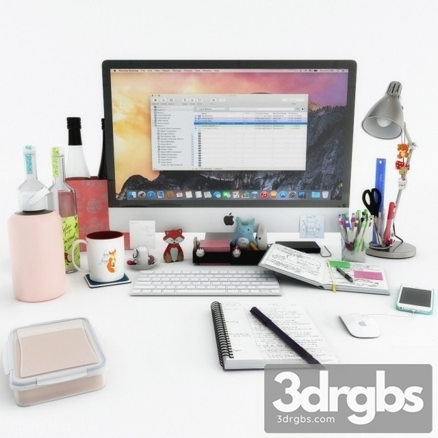 Desk Decoration 2 3dsmax Download - thumbnail 1