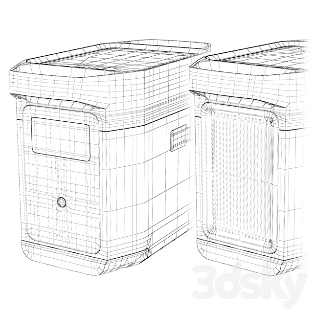 EcoFlow DELTA 2 charging station and battery 3DS Max Model - thumbnail 6